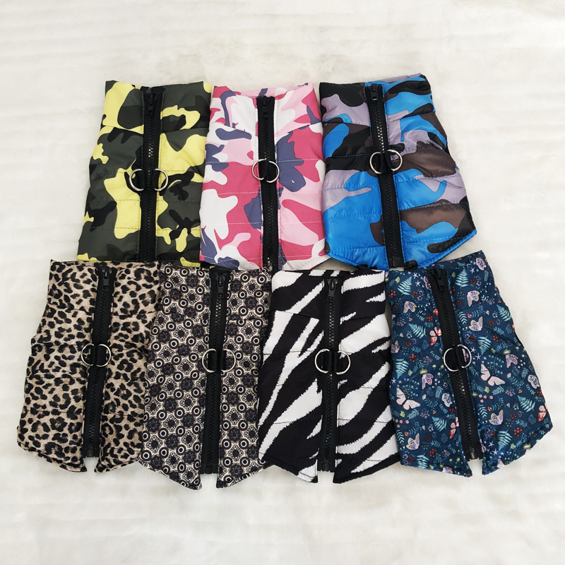 Palton de iarnă pentru câini, exterior poliester cu căptușeală din bumbac, stil minimalist modern