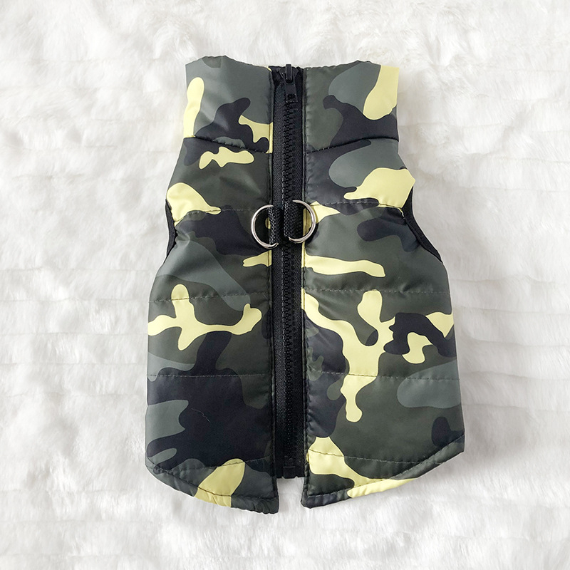 Palton de iarnă pentru câini, exterior poliester cu căptușeală din bumbac, stil minimalist modern