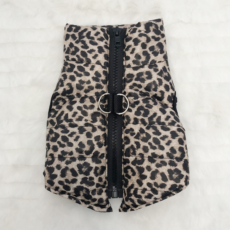 Palton de iarnă pentru câini, exterior poliester cu căptușeală din bumbac, stil minimalist modern