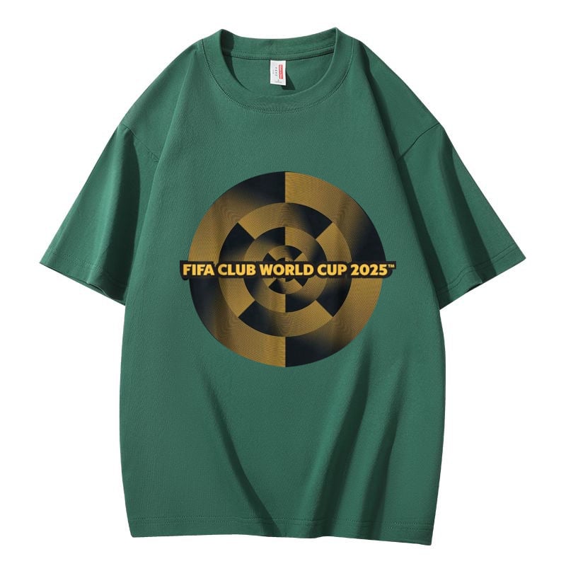 Tricou din bumbac 100% imprimat, croială lejeră, mâneci scurte, guler rotund