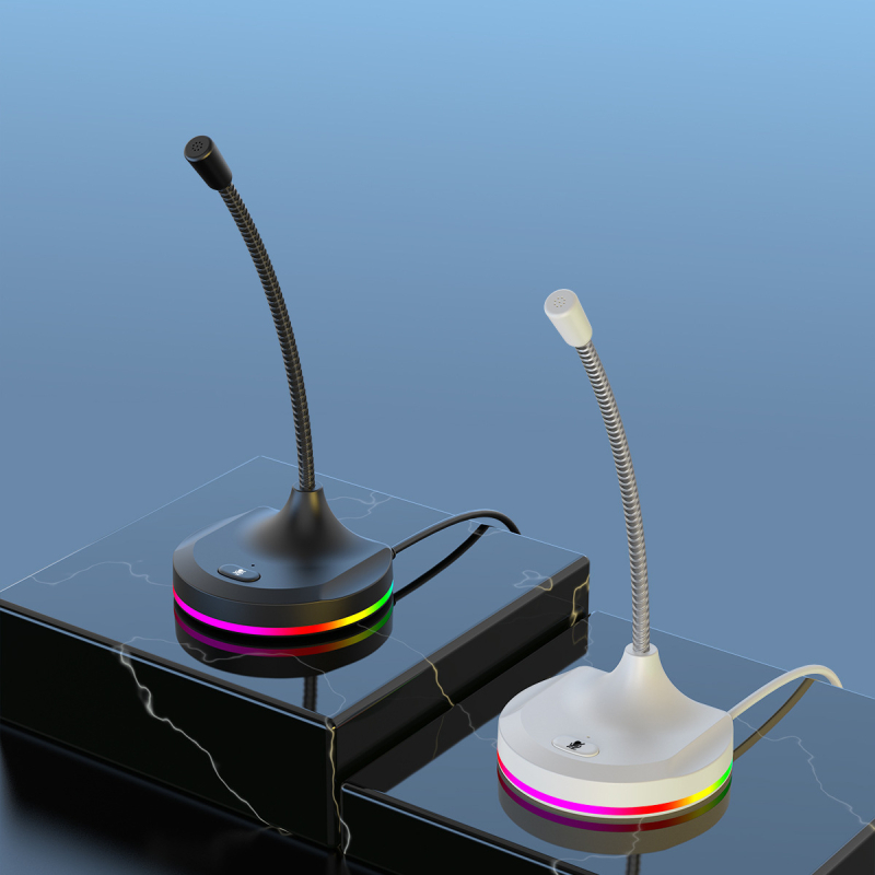 Microfon USB condensator pentru streaming live și înregistrări, 2 canale, 100 Hz–20 kHz, SNR ≥70 dB, utilizare pe desktop