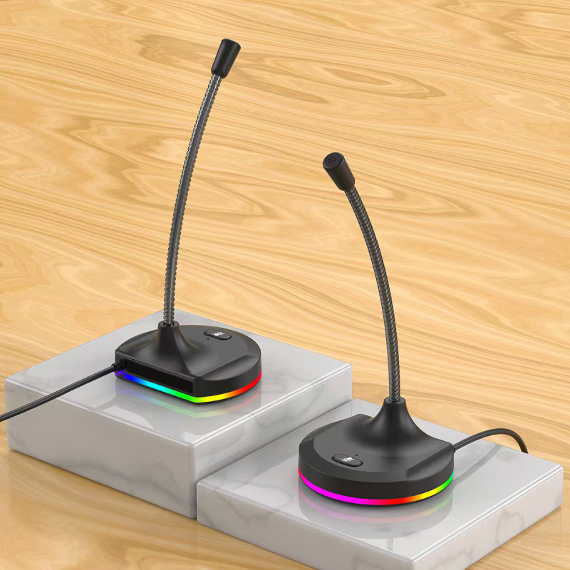 Microfon USB condensator pentru streaming live și înregistrări, 2 canale, 100 Hz–20 kHz, SNR ≥70 dB, utilizare pe desktop