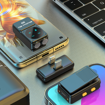 Microfon lavalier Q12, pentru calculator și karaoke, omnidirecțional, 20Hz-20kHz, SNR ≥70dB