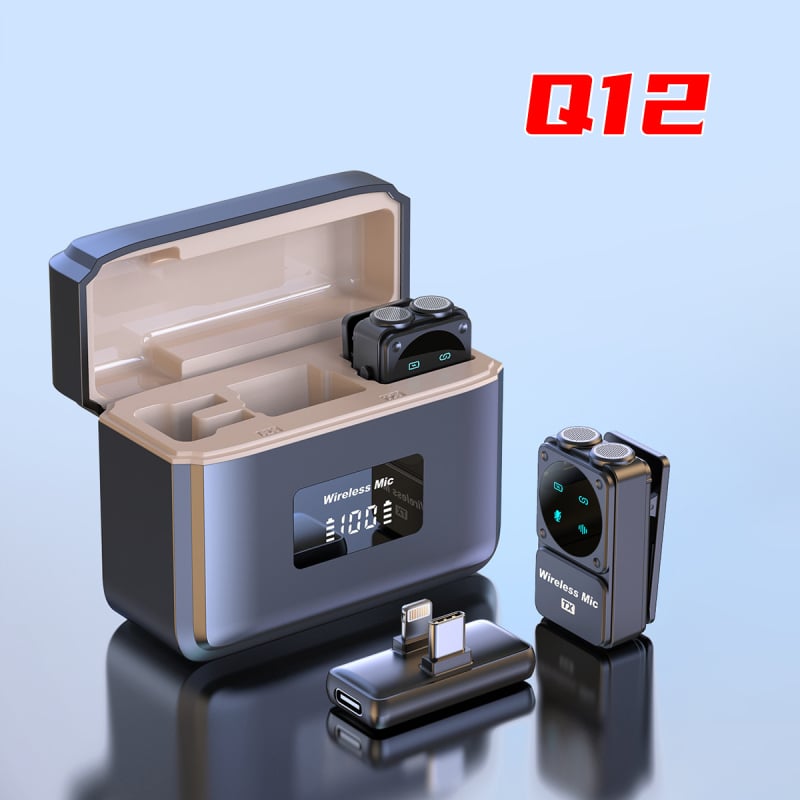 Microfon lavalier Q12, pentru calculator și karaoke, omnidirecțional, 20Hz-20kHz, SNR ≥70dB