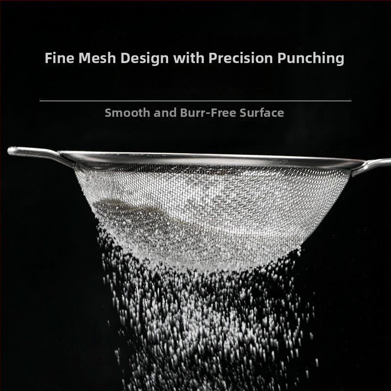 Nerezová oceľová kuchynská sitko s jemnou sieťkou — proti popáleniu, s jedným háčikom, moderný minimalistický dizajn, pôvod Yiwu