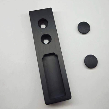 Osnova za garderobnu šipku s flange skobom — aluminijska legura, model YG-002, moderni minimalistički stil