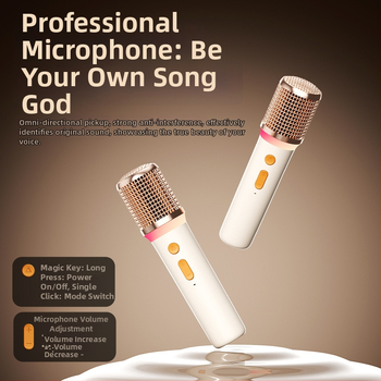 Karaoke Bluetooth reproduktor s mikrofónom, všetko v jednom, 40W, zabudovaná batéria 2000–4000mAh, Bluetooth 5.3, frekvenčný rozsah 40Hz–20kHz, IPX4, dva reproduktory, Hi‑Fi zvuk