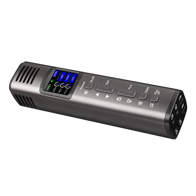 JUSEDZ Vezeték nélküli hangkártyás mikrofon — kondenzátor mikrofon élő streamekhez, karaoke-hoz és felvételhez; 60 Hz–15 kHz, SNR ≥75 dB, névleges teljesítmény 20W, beépített akkumulátor