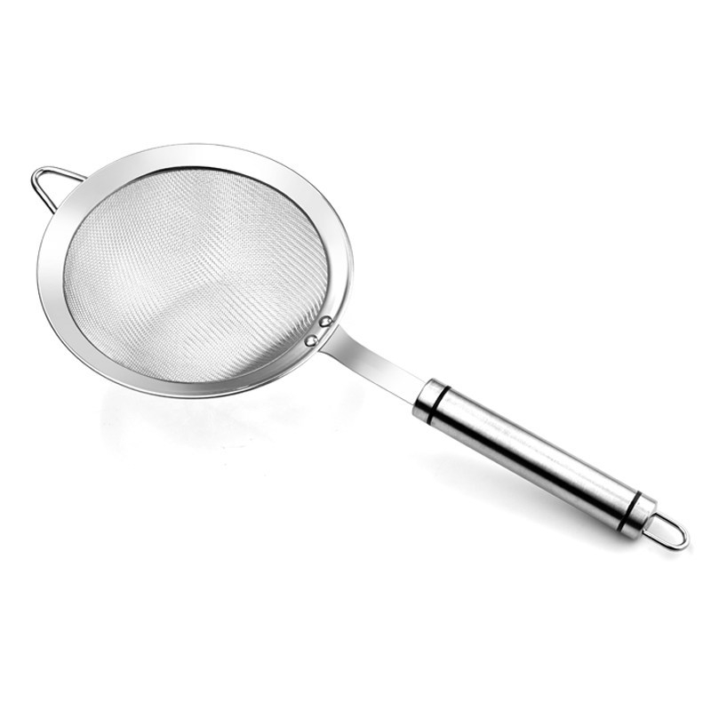 Sita de mână din oțel inoxidabil 304 – pentru cernerea prafului la coacere și hrana pentru bebeluși, anti-alunecare, rezistentă la căldură, plasă de filtrare