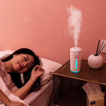 Umidificator auto pentru aromaterapie cu alimentare USB, rezervor 0,5 L, 1 duză, temporizator 2-8 ore, funcționare silențioasă