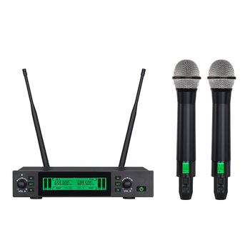 Microfon wireless pentru conferințe, corp metalic, sistem split cu două unități, bandă U, 40 Hz–20 kHz, baterie încorporată 1000–1200 mAh, autonomie 6–8 ore, SNR ≥95 dB