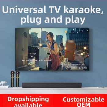 Set karaoke pentru acasă cu microfon wireless și proiector (baterie încorporată 1000–1200 mAh, autonomie 6–8 h, SNR sub 60 dB, putere nominală 100 W)