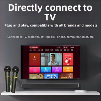 Set karaoke pentru acasă cu microfon wireless și proiector (baterie încorporată 1000–1200 mAh, autonomie 6–8 h, SNR sub 60 dB, putere nominală 100 W)