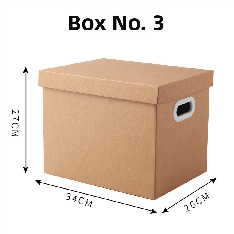 Κουτί αποθήκευσης από Kraft χαρτί με καπάκι, αναδιπλώσιμο, χωρητικότητα 2 L, για παπούτσια, εσώρουχα και πουλόβερ, μοντέρνο μινιμαλιστικό στυλ