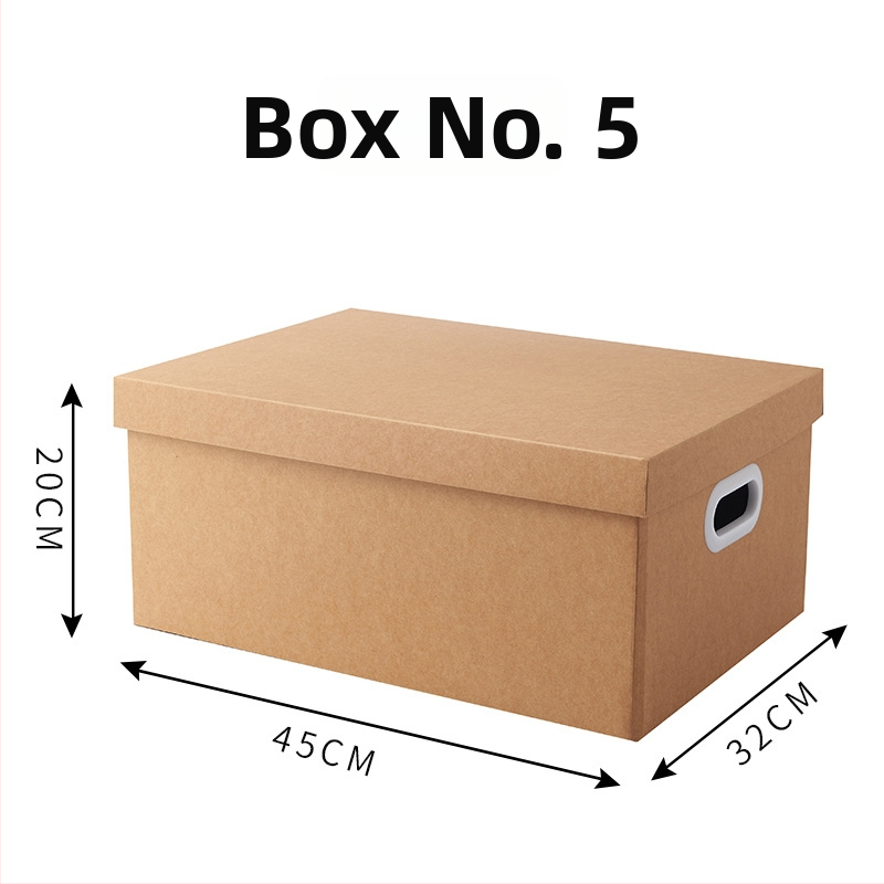 Κουτί αποθήκευσης από Kraft χαρτί με καπάκι, αναδιπλώσιμο, χωρητικότητα 2 L, για παπούτσια, εσώρουχα και πουλόβερ, μοντέρνο μινιμαλιστικό στυλ