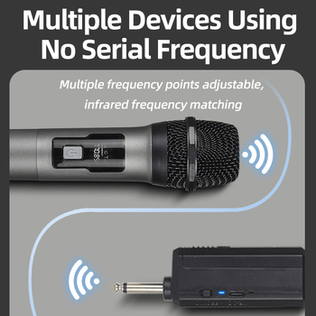 Kétmikrofonos vezeték nélküli mikrofonrendszer töltőállvánnyal otthoni karaokehoz, konferenciákhoz és kültéri rendezvényekhez • Bluetooth 5.0 • beépített 800–1000 mAh akkumulátor • 20 Hz–20 kHz • 8–12 óra • SNR ≥70 dB