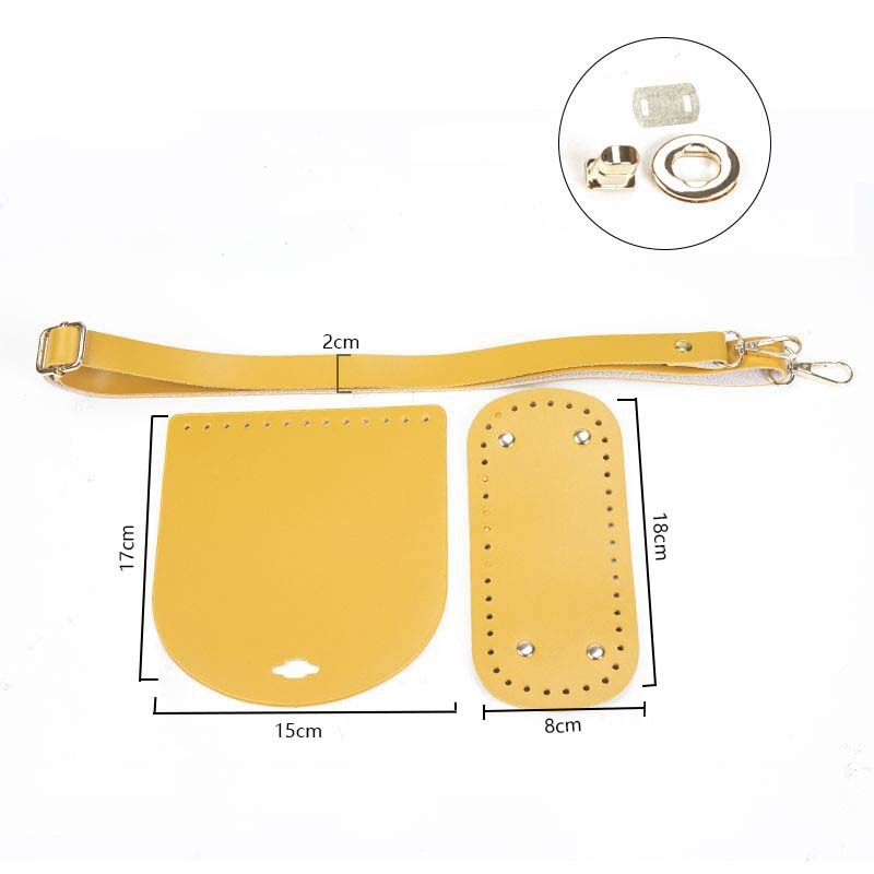 DIY τσάντα από PU δέρμα, διαπνέουσα και πολύ ελαφριά, στυλ mix‑and‑match, καλοκαίρι 2024