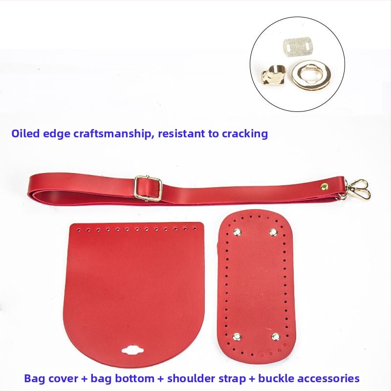 DIY τσάντα από PU δέρμα, διαπνέουσα και πολύ ελαφριά, στυλ mix‑and‑match, καλοκαίρι 2024