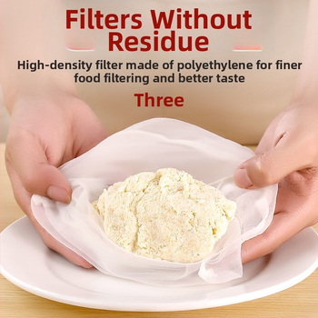 Sac filtrant din nylon, cu șnur, gură largă, pentru filtrarea ceaiului, vinului, laptelui de soia, făinii și laptelui — Seal, logo tipărit, etichetă privată personalizabilă