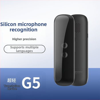 G5 Mașină de traducere — translator Bluetooth, suport multilingv, Android/iOS, rază de 10 m