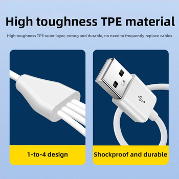 Digital Fox Type-C USB καλώδιο τροφοδοσίας με 4 θύρες