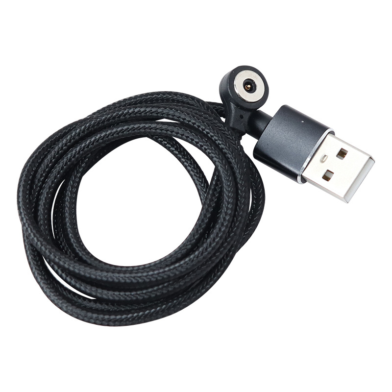 Μαγνητικό καλώδιο φόρτισης με κυκλικό συνδετήρα μονής επαφής, χρυσωμένες επαφές, 3U πλεκτό καλώδιο, γρήγορη φόρτιση και ανθεκτική κατασκευή