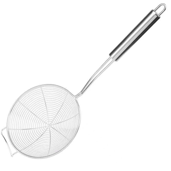 Billion Rozsdamentes acél konyhai szűrő – nagy hálószemű, ideális tészta és gombóc lecsöpögtetésére, sütéshez és forró fazékhoz