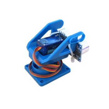 Keyes Mikrovezérlős Okos Autó Ultrahangos Ütközéselkerülő Modul, PTZ Készlet Szervóval és Tartóval — Játékokhoz és Okos Autók Robotokhoz, Tétel RT