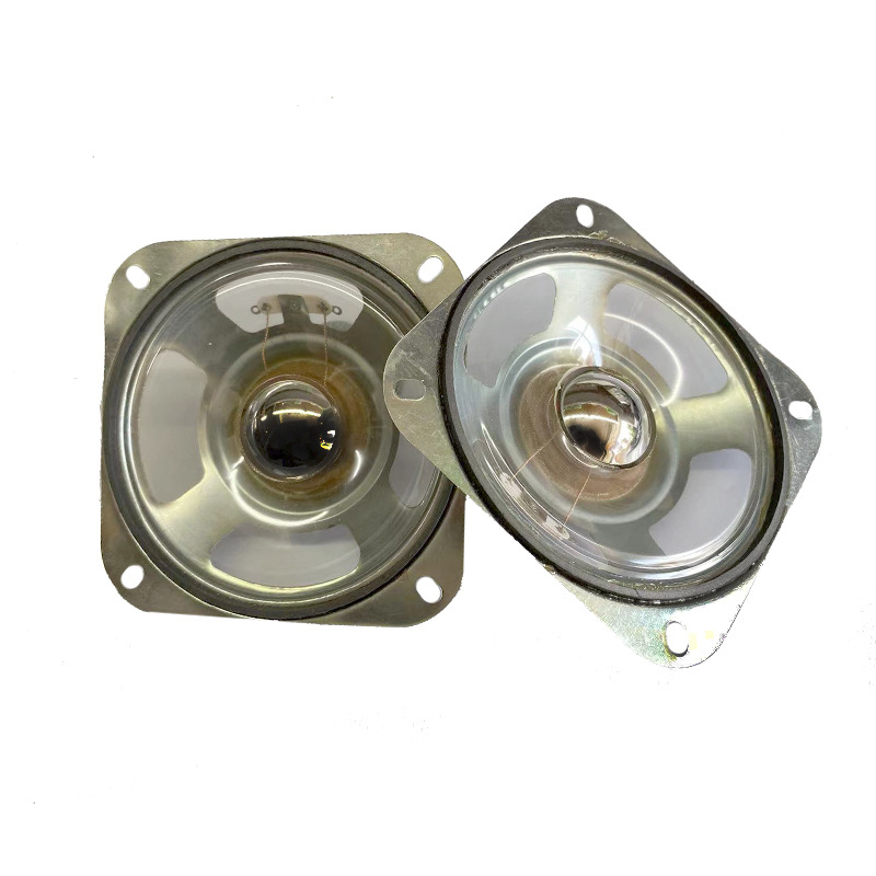 Difuzor personalizat, pătrat, cu răspuns full-range, 4Ω, 5W, model 220405, diafragmă din material non-papier