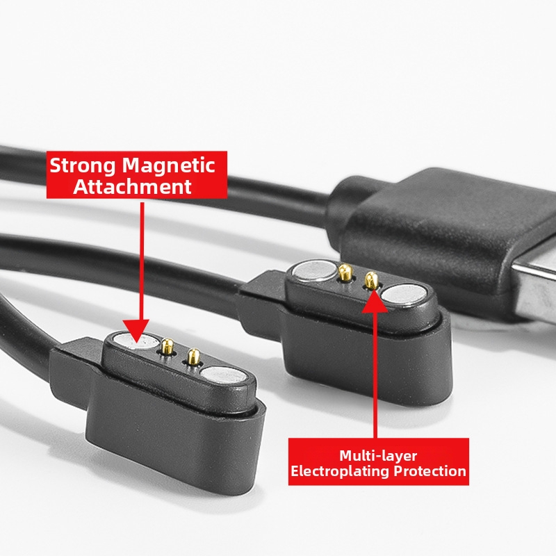 Magnetický nabíjací kábel pre Bluetooth okuliare, 2,54 mm, 1-2, 2PIN