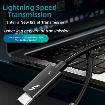 Καλώδιο δεδομένων Thunderbolt 5 Type-C, 80 Gbps, 8K60Hz, 240W γρήγορης φόρτισης