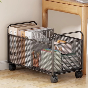 Cutie de depozitare pentru cărți sub birou cu roți — organizator portabil pentru cărți, capacitate peste 1000 L, design modern minimalist, model +652