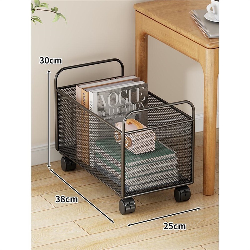 Cutie de depozitare pentru cărți sub birou cu roți — organizator portabil pentru cărți, capacitate peste 1000 L, design modern minimalist, model +652