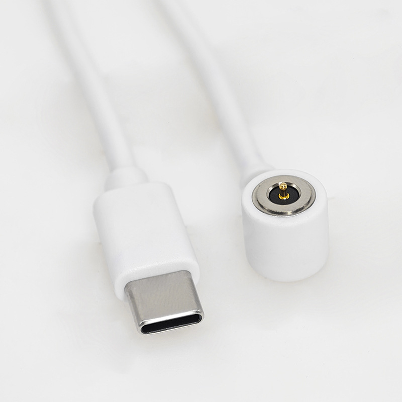 Καλώδιο μαγνητικής φόρτισης Type-C με pogo-pin για συσκευές ομορφιάς — μαγνητικός πυρήνας N52, σετ με αρσενικά και θηλυκά άκρα
