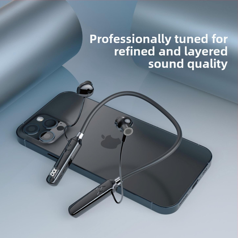 Neckband bezdrôtové slúchadlá Bluetooth, true wireless, stereo zvuk, Bluetooth 5.0, dosah 10 m, výdrž batérie 4–8 h, vodeodolné