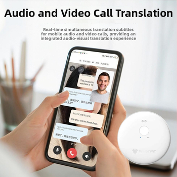 Sunwayi BP01 Traducător vocal inteligent cu RTOS, rază wireless 0–15 m, mod de lucru: traducere în dialog vocal, baterie 70 mAh