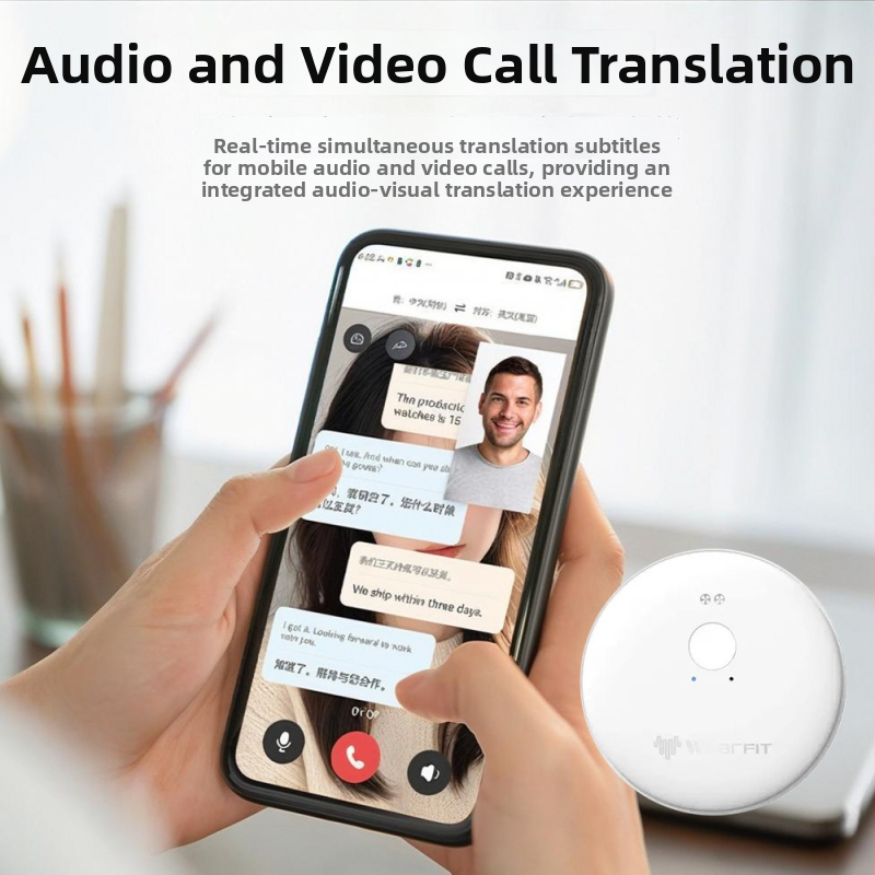 Sunwayi BP01 Traducător vocal inteligent cu RTOS, rază wireless 0–15 m, mod de lucru: traducere în dialog vocal, baterie 70 mAh