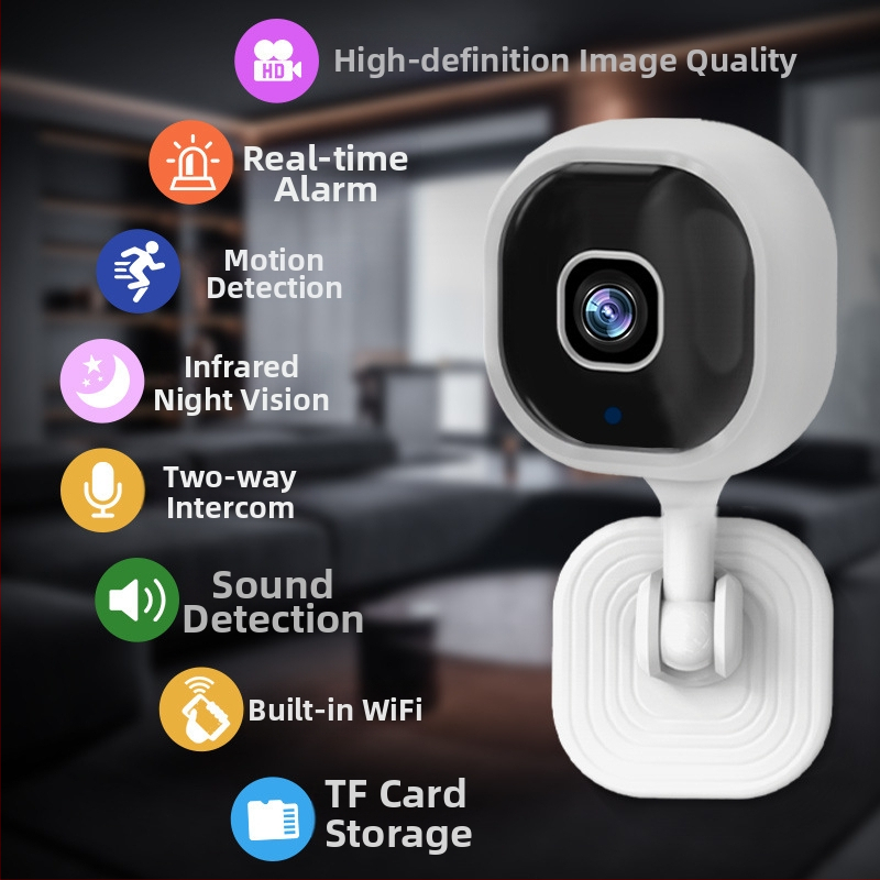 A3 Baby Care Cameră de Securitate Wireless HD cu Interfon Bidirecțional și Stocare pe Card TF