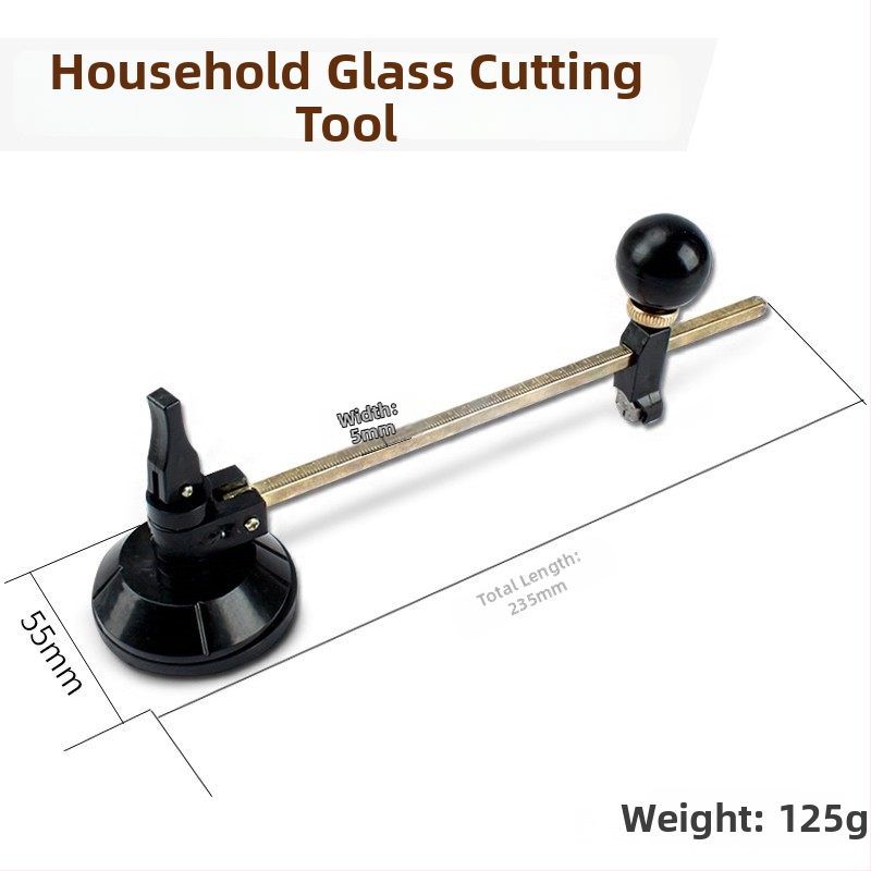Kružni rezač stakla s kompasom, visoka preciznost, višenamjenski valjak za kućnu upotrebu