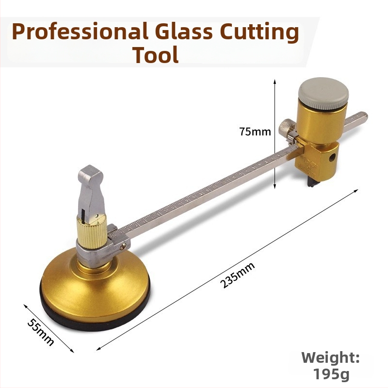 Kružni rezač stakla s kompasom, visoka preciznost, višenamjenski valjak za kućnu upotrebu