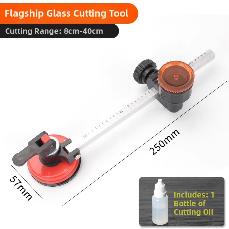 Kružni rezač stakla s kompasom, visoka preciznost, višenamjenski valjak za kućnu upotrebu