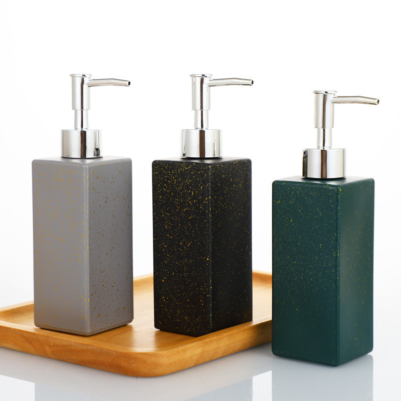 Üveg kézfertőtlenítő adagoló – könnyed luxus dizájn otthoni fürdőszobai készlet, Márka Unique; Anyag: Egyéb; Specifikációk: Különböző; Nincs testreszabás