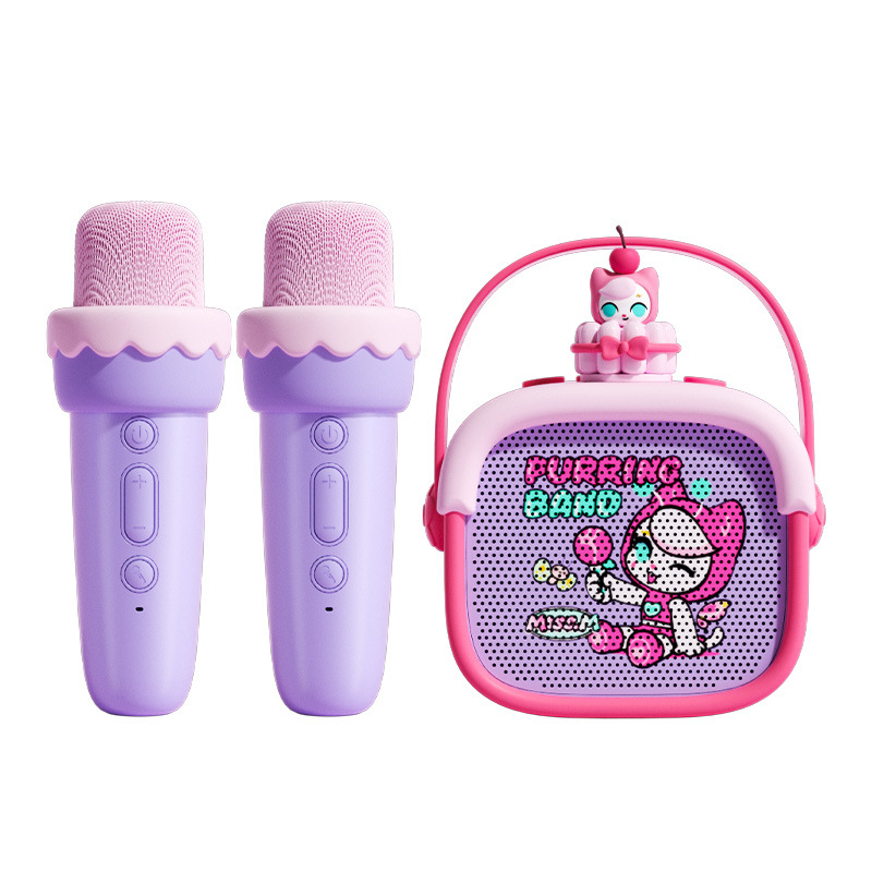 Difuzor Karaoke Bluetooth cu baterie încorporată – 5W, Bluetooth 5.3, 20Hz-20kHz, SNR ≥85dB, slot pentru card