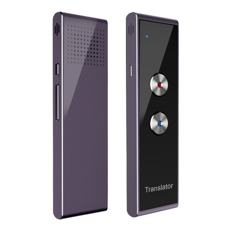 Hordozható Bluetooth APP fordító, T8 modell, valós idejű többnyelvű fordítás, fém ház, vezeték nélküli hatótáv 5–10 m