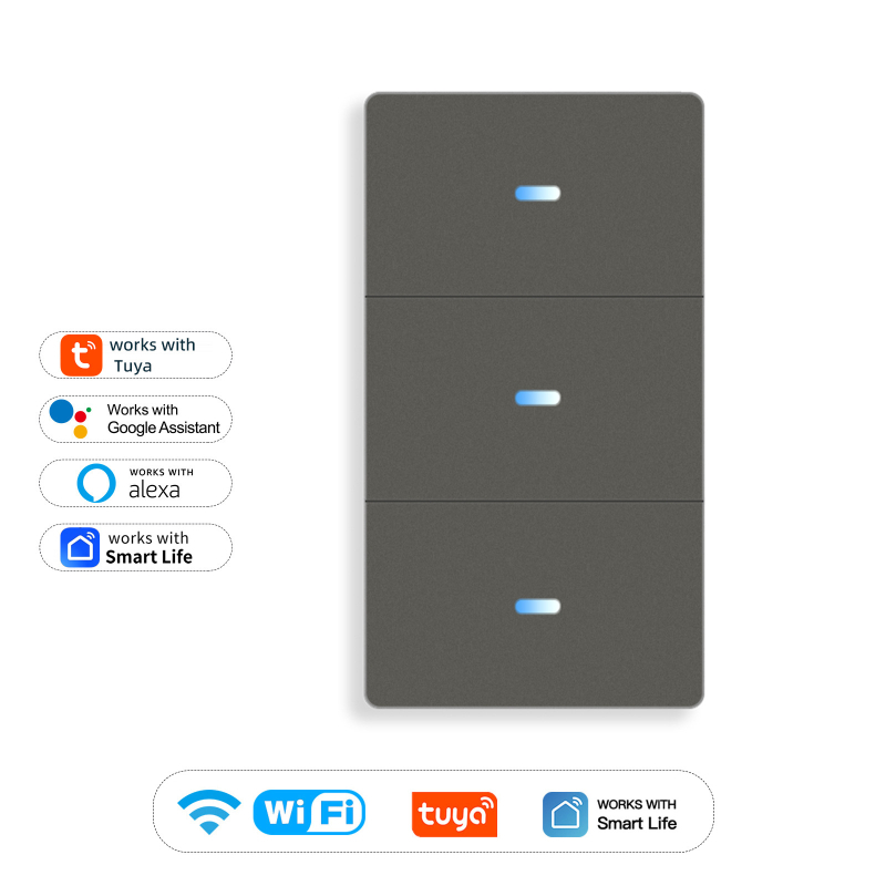 Έξυπνος WiFi διακόπτης 118, Tuya Smart, Συμβατός με Matter, Απομακρυσμένος έλεγχος μέσω εφαρμογής, 110-240V AC, Ζωή ≥10.000 κύκλοι