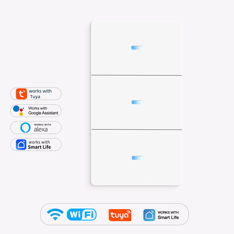 Έξυπνος WiFi διακόπτης 118, Tuya Smart, Συμβατός με Matter, Απομακρυσμένος έλεγχος μέσω εφαρμογής, 110-240V AC, Ζωή ≥10.000 κύκλοι