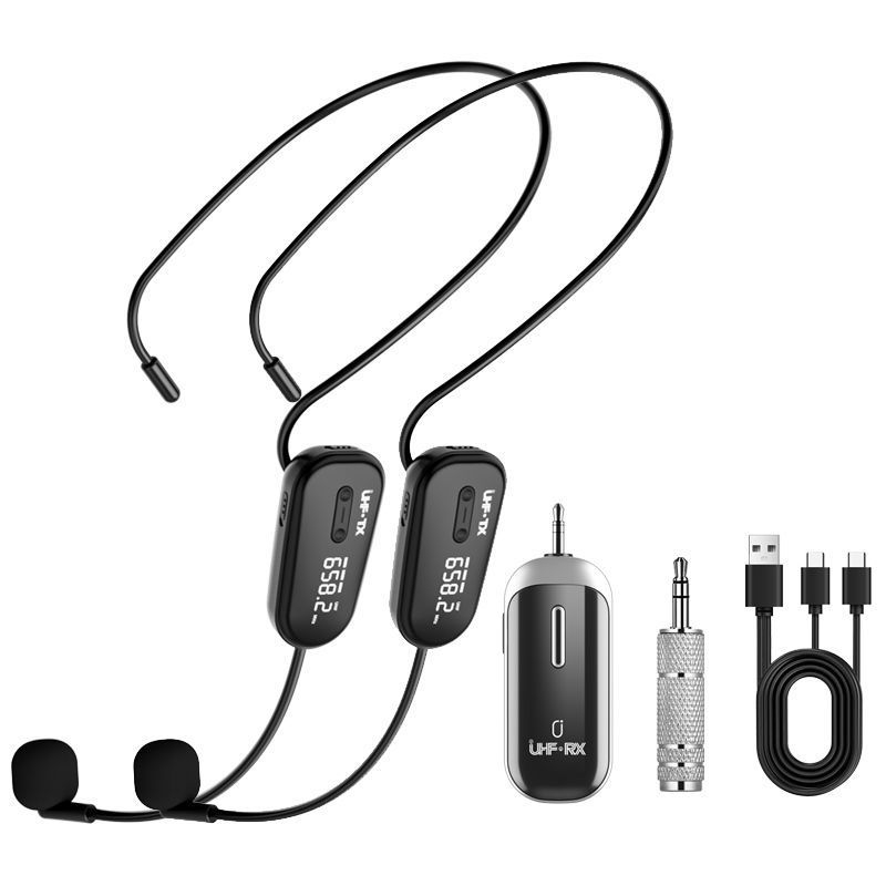 JYX bežični headset mikrofon s 1–4 pojačalom, Little Bee — ugrađena baterija 300–500 mAh, trajanje baterije 3–6 h, Bluetooth 2.0, SNR < 60 dB
