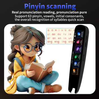 Stilou de scanare cu traducere — model A33D, corp ABS, baterie Li-ion reîncărcabilă, greutate 145 g, dispozitiv de citire