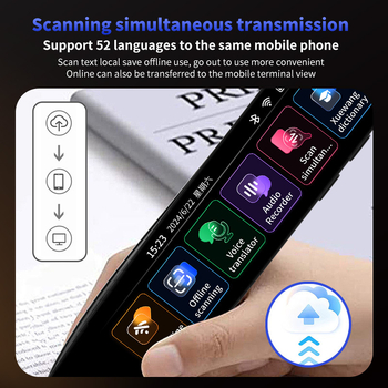 Stilou de scanare cu traducere — model A33D, corp ABS, baterie Li-ion reîncărcabilă, greutate 145 g, dispozitiv de citire