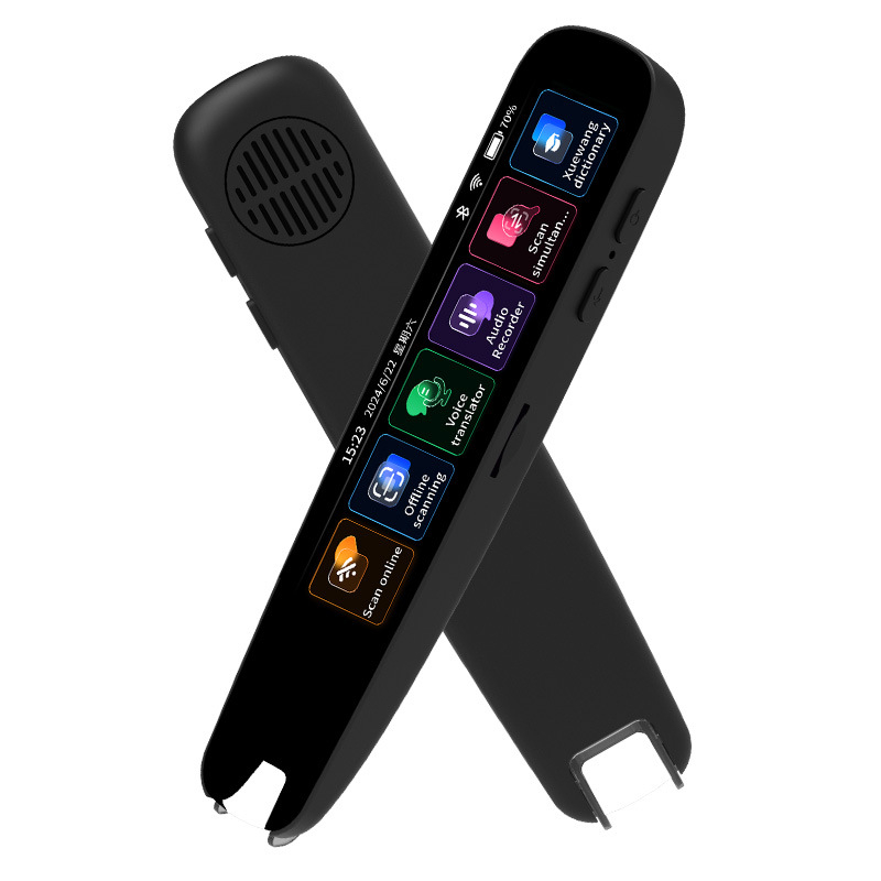 Stilou de scanare cu traducere — model A33D, corp ABS, baterie Li-ion reîncărcabilă, greutate 145 g, dispozitiv de citire
